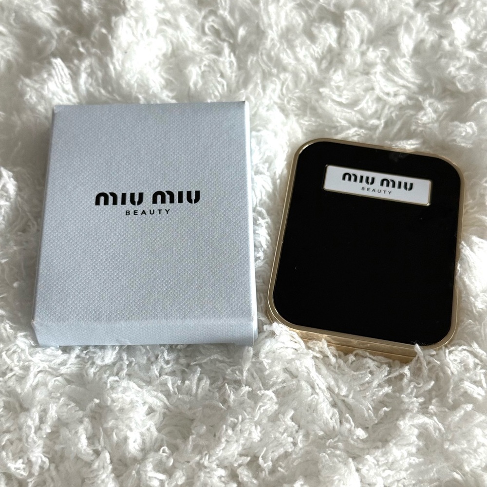 Miu Miu Beauty Black and Gold Mirror